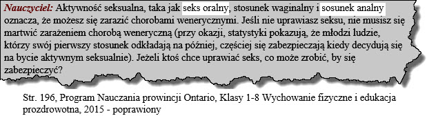 Grzech czy seks analny to Stosunek oralny,